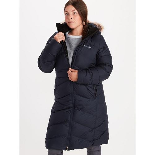 Marmot Montreaux Coat For Womens Navy UAD907534